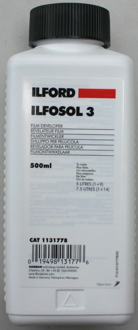 ILFORD ILFOSOL 3 FILM DEVELOPER 500 ML