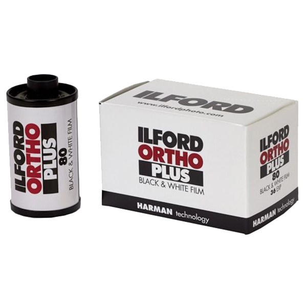 ILFORD ORTHO PLUS BLACK & WHITE 35MM FILM 36 EXPOSURES