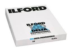 ILFORD DELTA 100 4x5" 25pkt sheet FILM