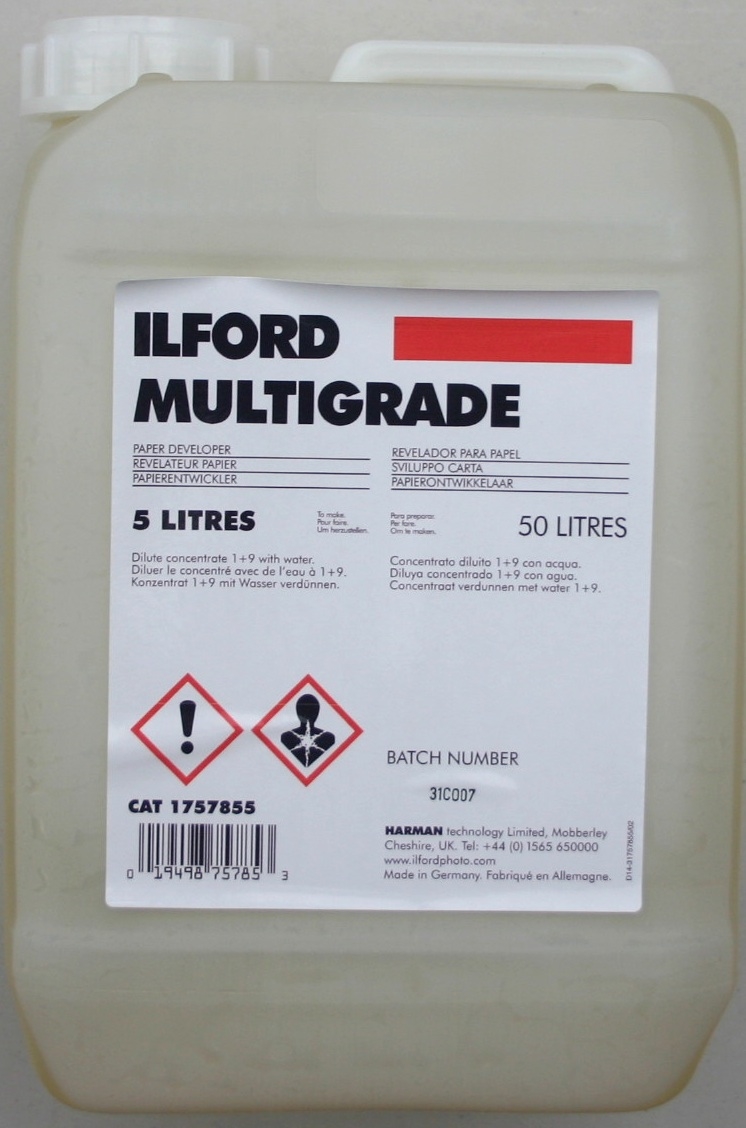 ILFORD MULTIGRADE PAPER DEVELOPER 5 LITRE