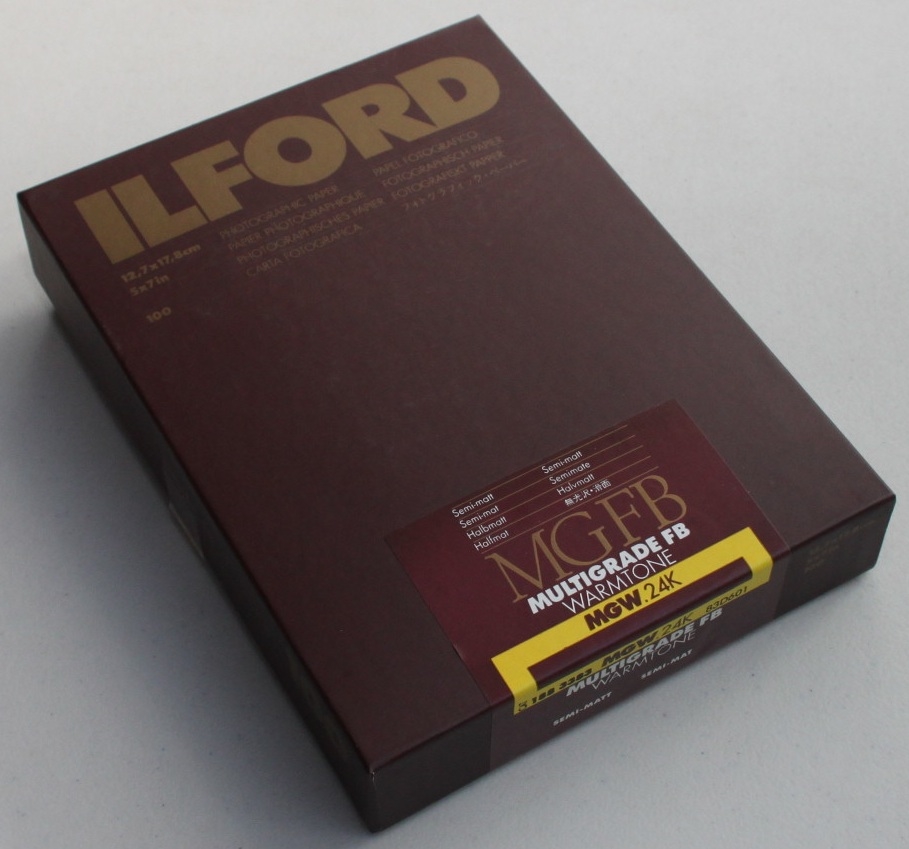 ILFORD MGFB WARMTONE SEMI-MATT 12.7 X 17.8CM 100PKT