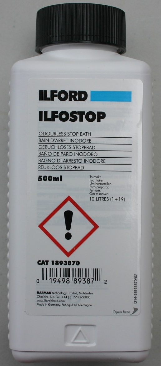 ILFORD ILFOSTOP STOP BATH 500ML