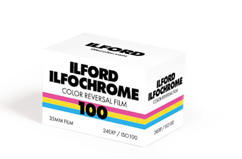 ILFORD ILFOCHROME 100 COLOR REVERSAL FILM 135/24 EXPOSURES