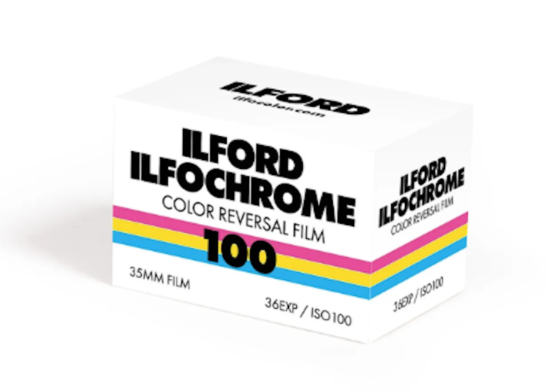 ILFORD ILFOCHROME 100 COLOR REVERSAL FILM 135/36 EXPOSURES