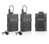 BOYA BY-WM4 Pro-K2 WIRELESS MICROPHONE SYSTEM 1 RECEIVER 2 TRANSMITTERS