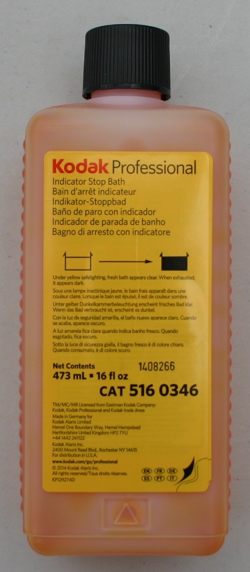 KODAK INDICATOR STOP BATH