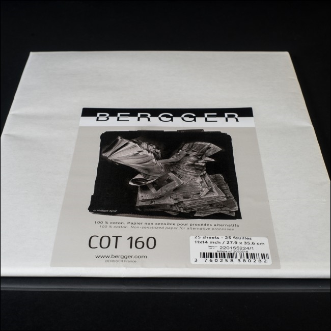 BERGGER COT160 8X10" 25 PKT ART PAPER FOR ALTERNATIVE PRINTING PAPER