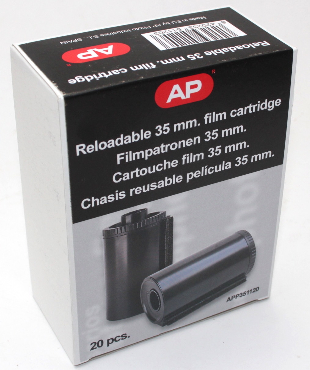 PLASTIC RELOADABLE 35MM FILM CASSETTE BOX OF 20