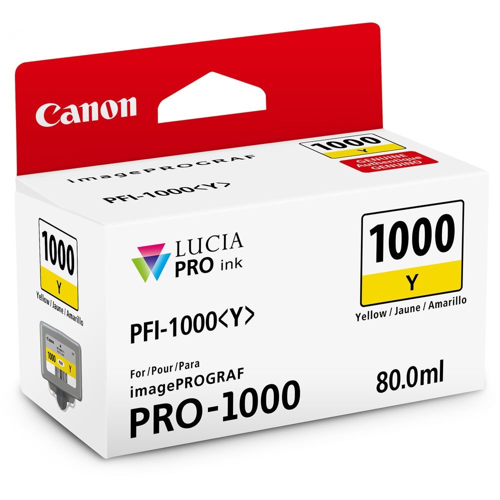 CANON PRO-1000 80ML YELLOW INK PFI1000Y