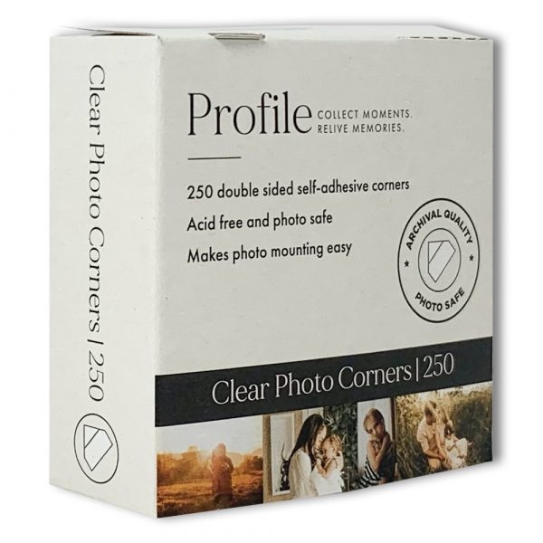 PROFILE CLEAR PHOTO CORNERS ACID FREE 250PACK