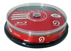 SHINTARO BLU-RAY BD-R 25GB 10 PKT SPINDLE INKJET 6X