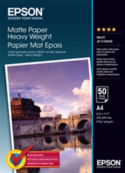 EPSON MATTE PAPER HEAVYWEIGHT A4 50 SHEET