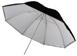 UMBRELLA 40" TRANSLUCENT & REMOVEABLE BLACK / SILVER